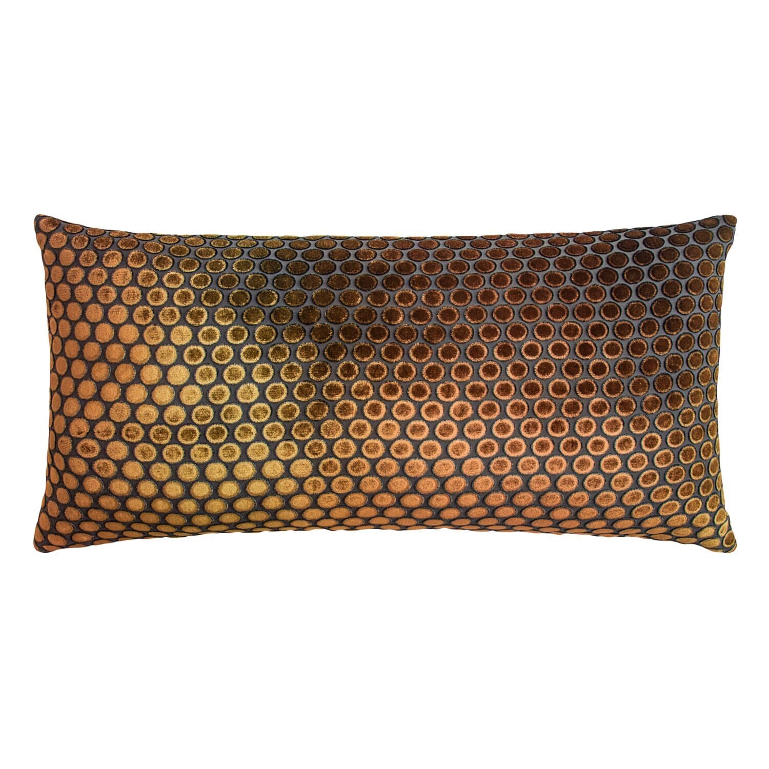Dots Velvet Pillows in Copper Ivy by Kevin O'Brien Studio