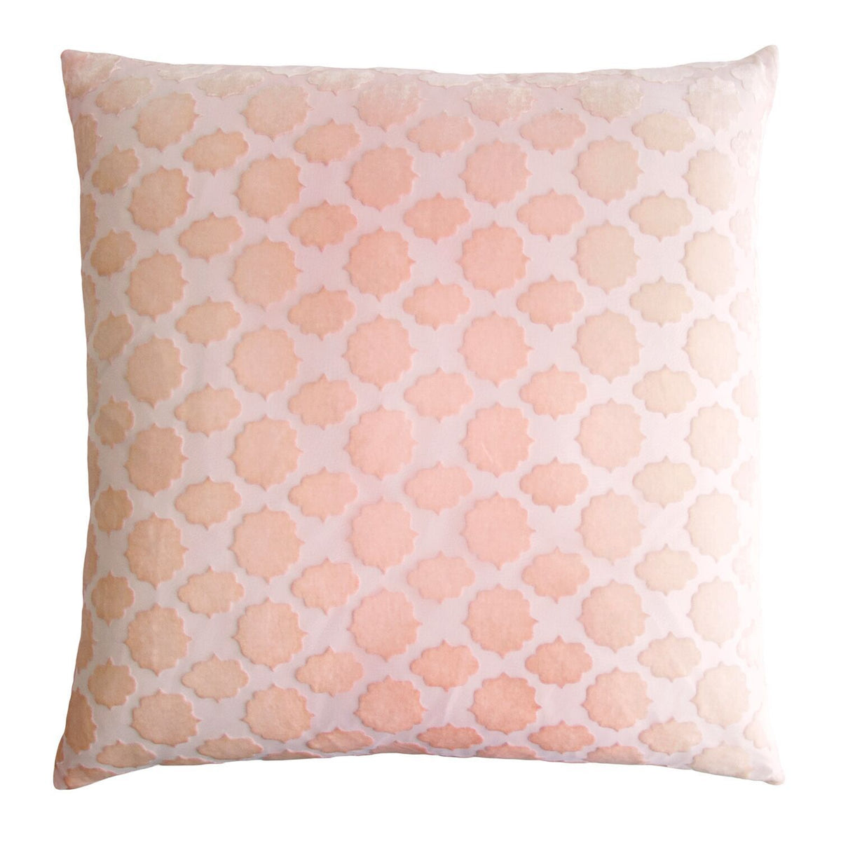 Mod Fretwork Blush Velvet Pillows by Kevin O&#39;Brien Studio | Fig Linens