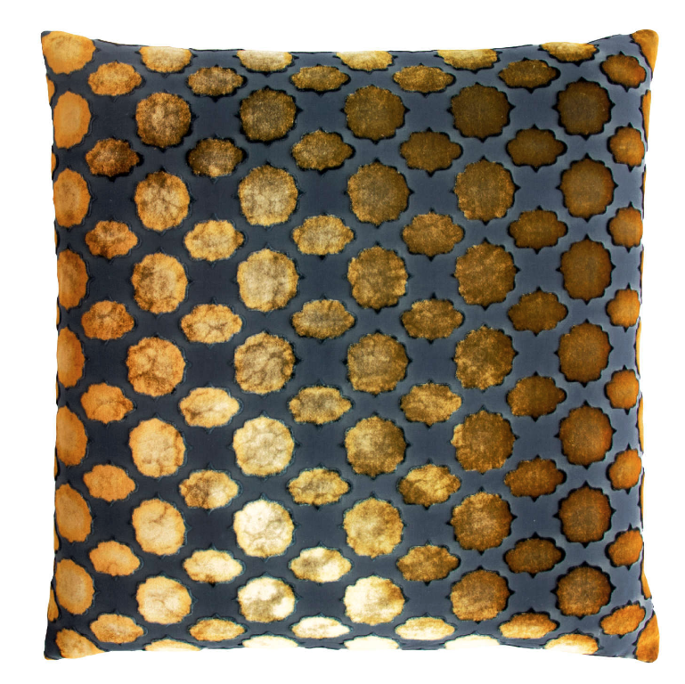 Mod Fretwork Copper Ivy Pillows by Kevin O'Brien Studio | Fig Linens
