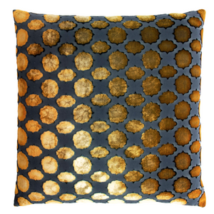 Mod Fretwork Copper Ivy Pillows by Kevin O'Brien Studio | Fig Linens