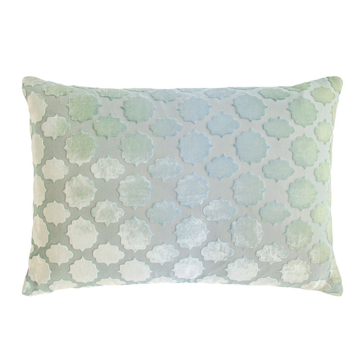Mod Fretwork Velvet Ice Pillows by Kevin O&#39;Brien Studio | Fig Linens