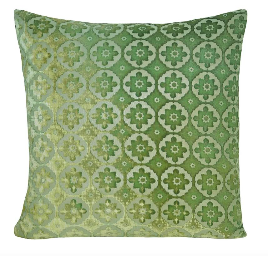 Small Moroccan Grass Velvet Pillows by Kevin O&#39;Brien Studio | Fig Linens