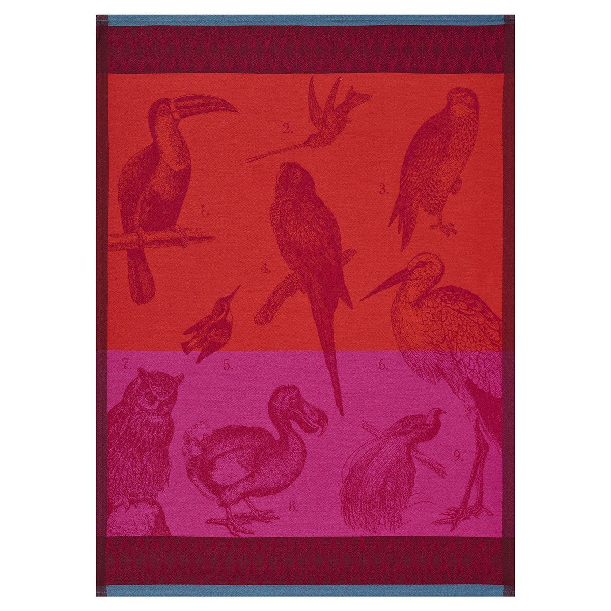 Le Jacquard Francais - Planche Animal Volier Bengal Tea Towels | Fig Linens