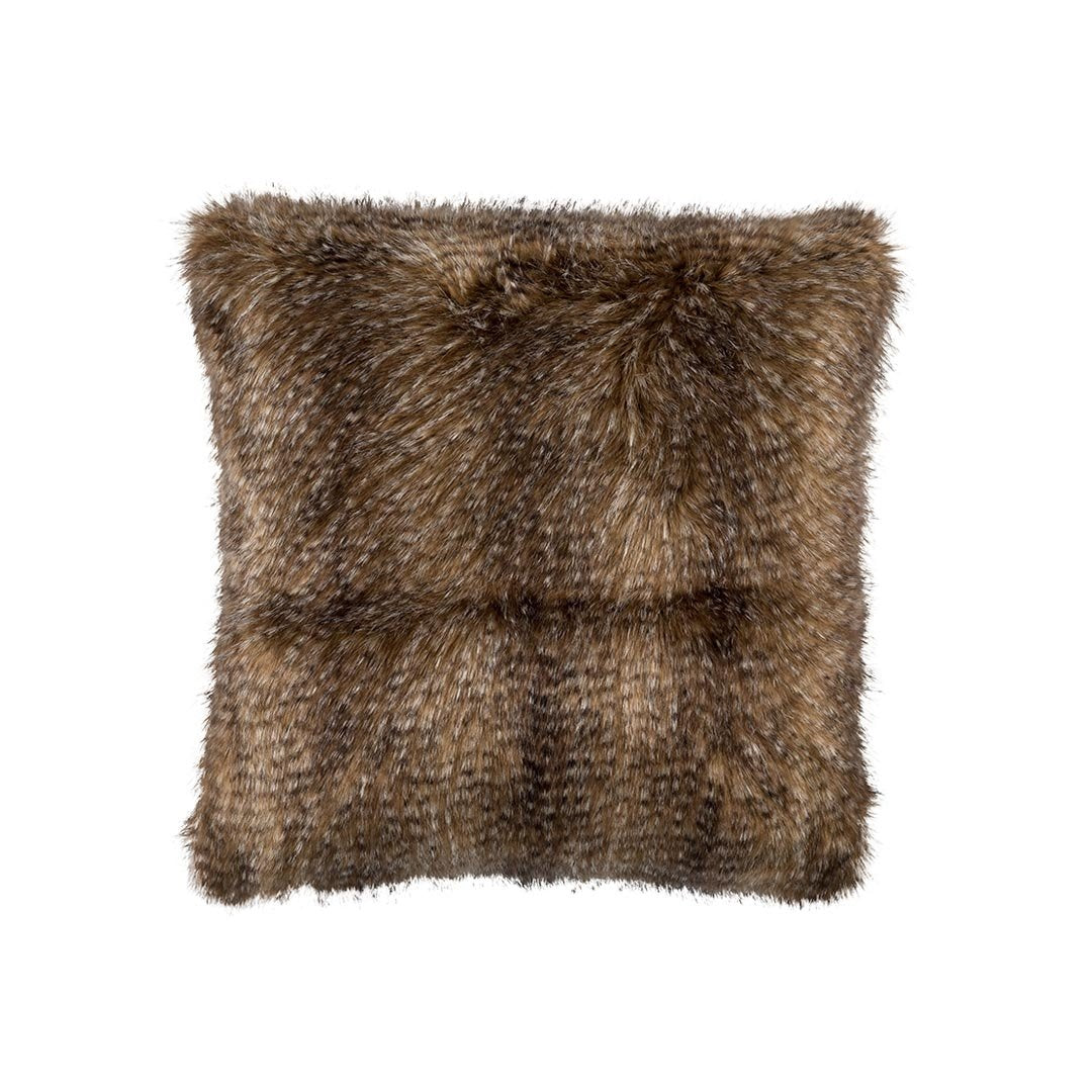 Chestnut Faux Fur Euro Pillow by Lili Alessandra | Fig Linens and Home