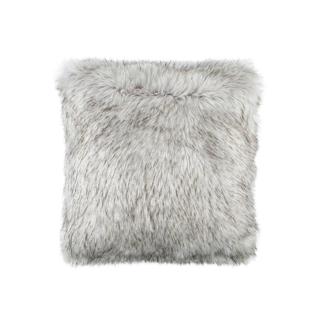 Silver Faux Fur Euro Pillow by Lili Alessandra | Fig Linens and Home