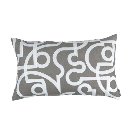 Geo Light Grey Lumbar Pillow by Lili Alessandra | Fig Fine Linens and Home