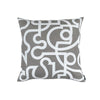 Geo Light Grey Square Pillow by Lili Alessandra | Fig Fine Linens and Home
