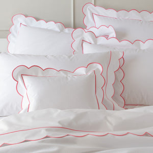 Butterfield Coral Duvets & Shams by Matouk - Fig Linens