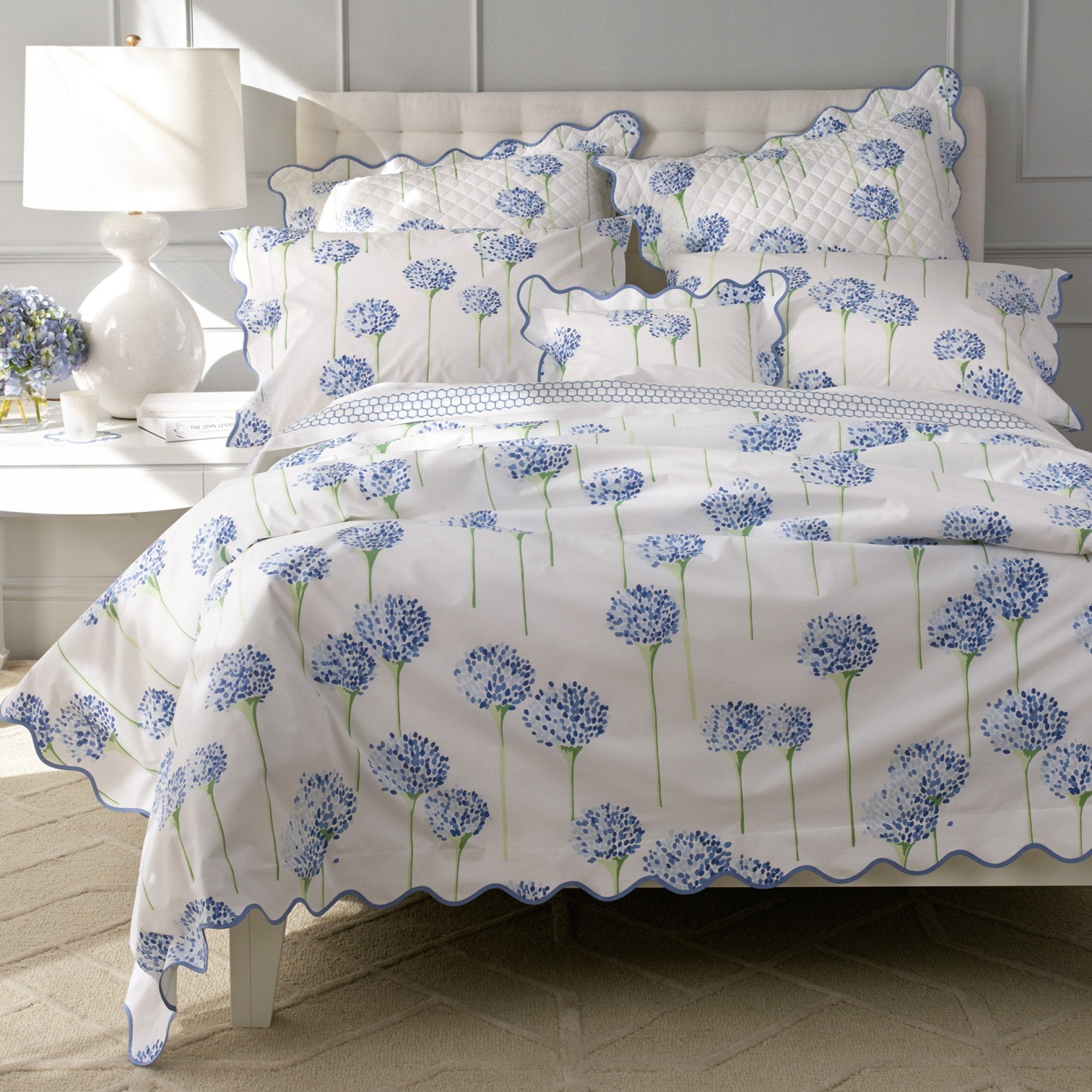 fig linens matouk bedding - charlotte azure