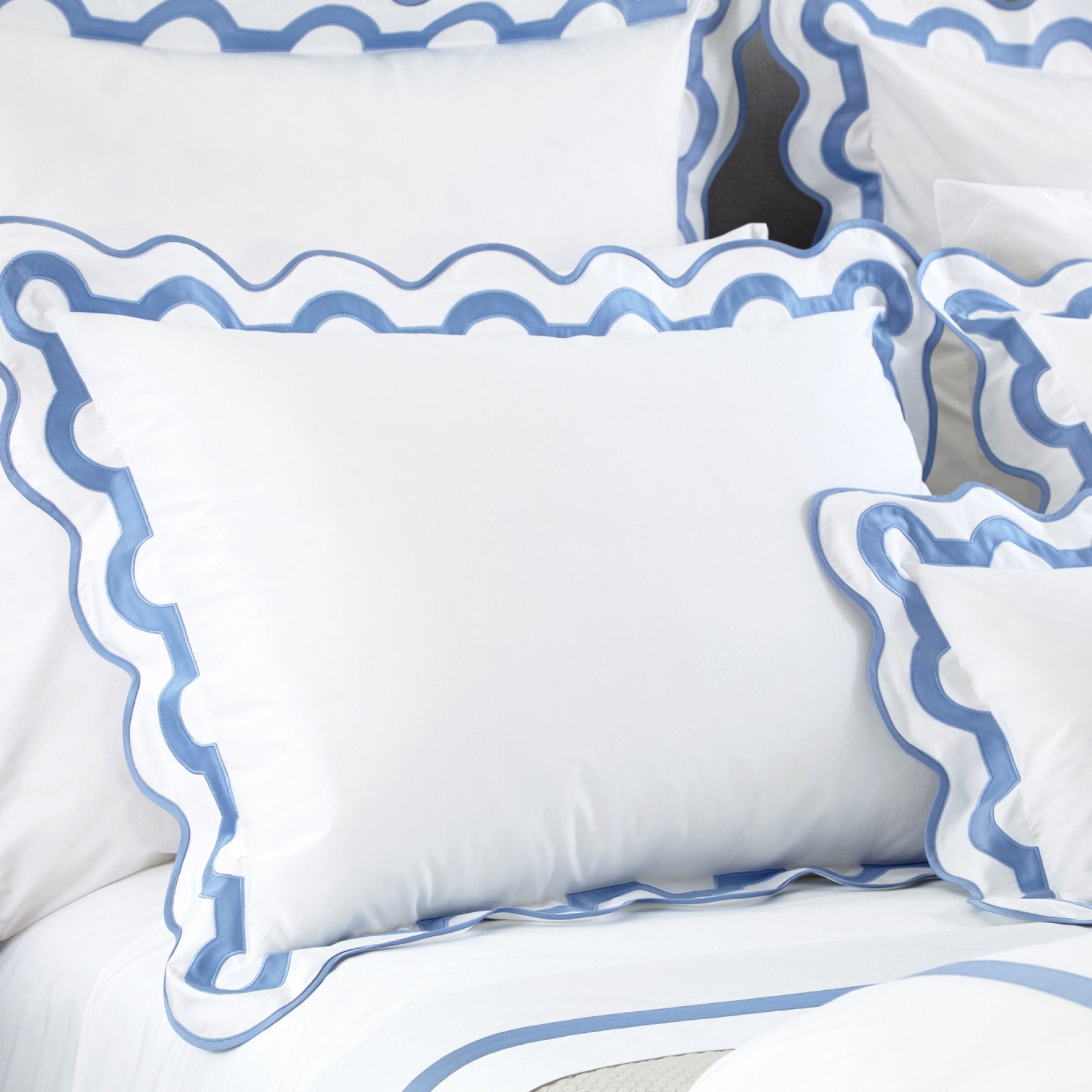 Matouk Azure Bedding - Mirasol Duvets, Sheets & Shams - Fig Linens and Home