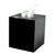 Fig Linens - Mike + Ally Black Ice Bathroom Accessories - Tissue Box Container