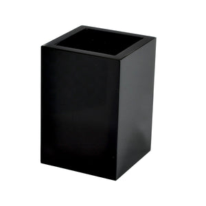 Fig Linens - Mike + Ally Black Ice Bathroom Accessories - Brush Holder