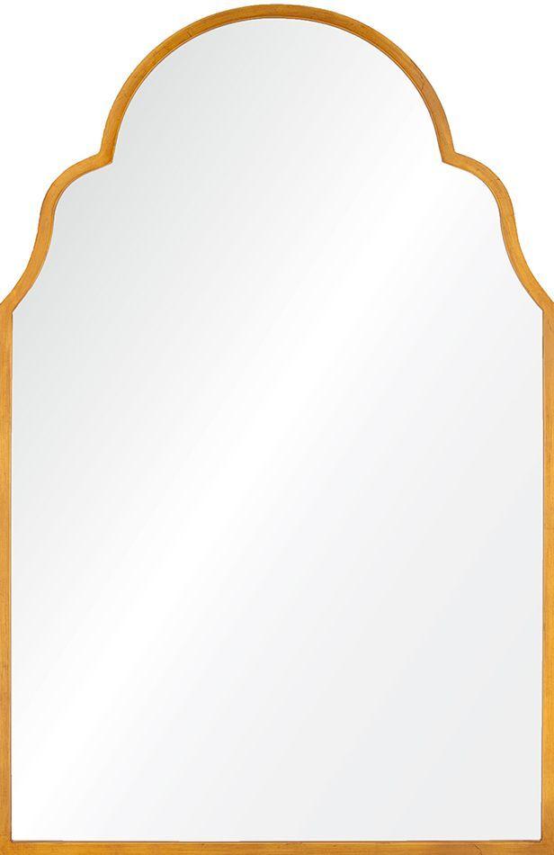 Large Wall Mirror by Mirror Image Home - Antiqued Gold Leaf Iron Arch Mirror  | Fig Linens