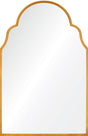 Large Wall Mirror by Mirror Image Home - Antiqued Gold Leaf Iron Arch Mirror  | Fig Linens