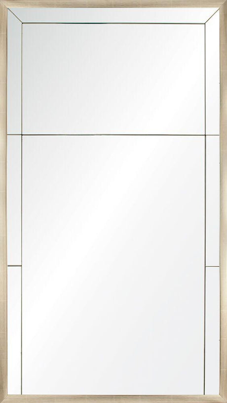 Champagne Leaf & Walnut Panel Mirror by Mirror Image Home | Fig Linens