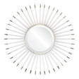 Acrylic & Nickel Starburst Mirror by Mirror Image Home | Fig Linens
