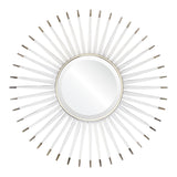 Acrylic & Nickel Starburst Mirror by Mirror Image Home | Fig Linens