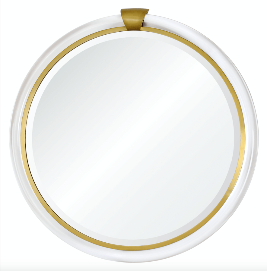 Mirror Image Home - Acrylic & Brass Round Wall Mirror | Fig Linens