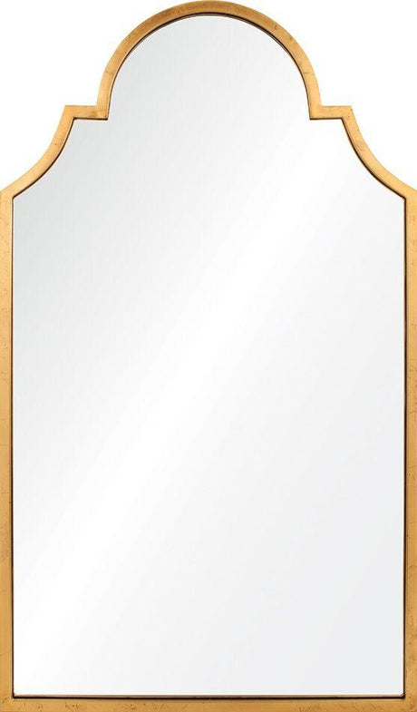 Mirror Image Home - Distressed Gold Leaf Iron Wall Mirror | Fig Linens 