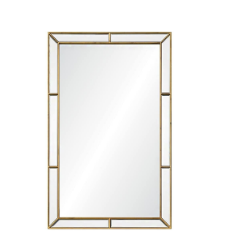 Mirror Image Home - Gold Leaf Framed Mirror | Fig Linens 