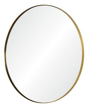 Burnished Brass Round Wall Mirror by Mirror Image Home | Fig Linens