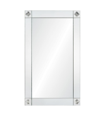 Mirror Image Home - Mirror Framed Mirror with Etched Corners | Fig Linens