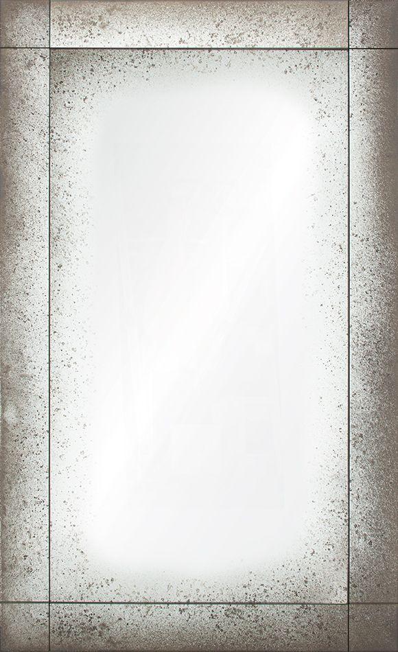 Luxury wall decor - Mirror Image Home - Antiqued Frameless Panel Mirror | Fig Linens