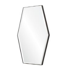 Mirror Image Home - Black Hexagon Wall Mirror | Fig Linens 