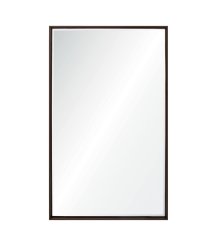 Mirror Image Home - Bastille Walnut Floated Mirror by Barclay Butera | Fig Linens