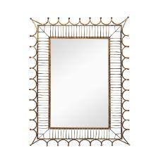 Mirror Image Home - Rex Antiqued Gold Iron Mirror by Bunny Williams | Fig Linens