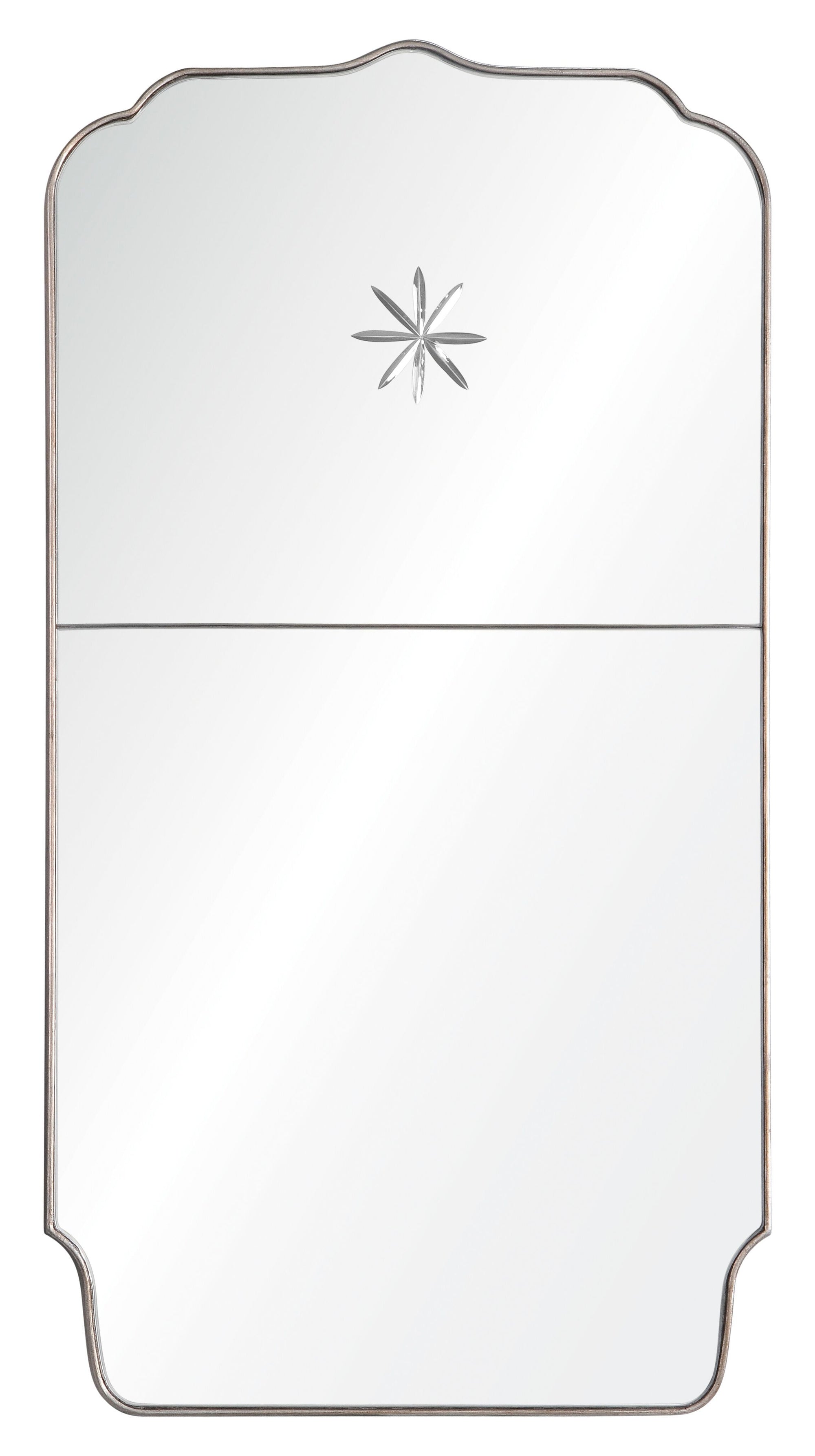 Mirror Image Home - Trumeau Mirror with Etched Star by Michael S. Smith | Fig Linens