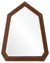 Contemporary Wall Mirror with Leather Frame by Michael S. Smith - Fig Linens