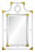 Acrylic & Brass Pagoda Mirror by Mirror Home | Fig Linens