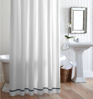 Pique II Shower Curtains by Peacock Alley | Fig Linens 