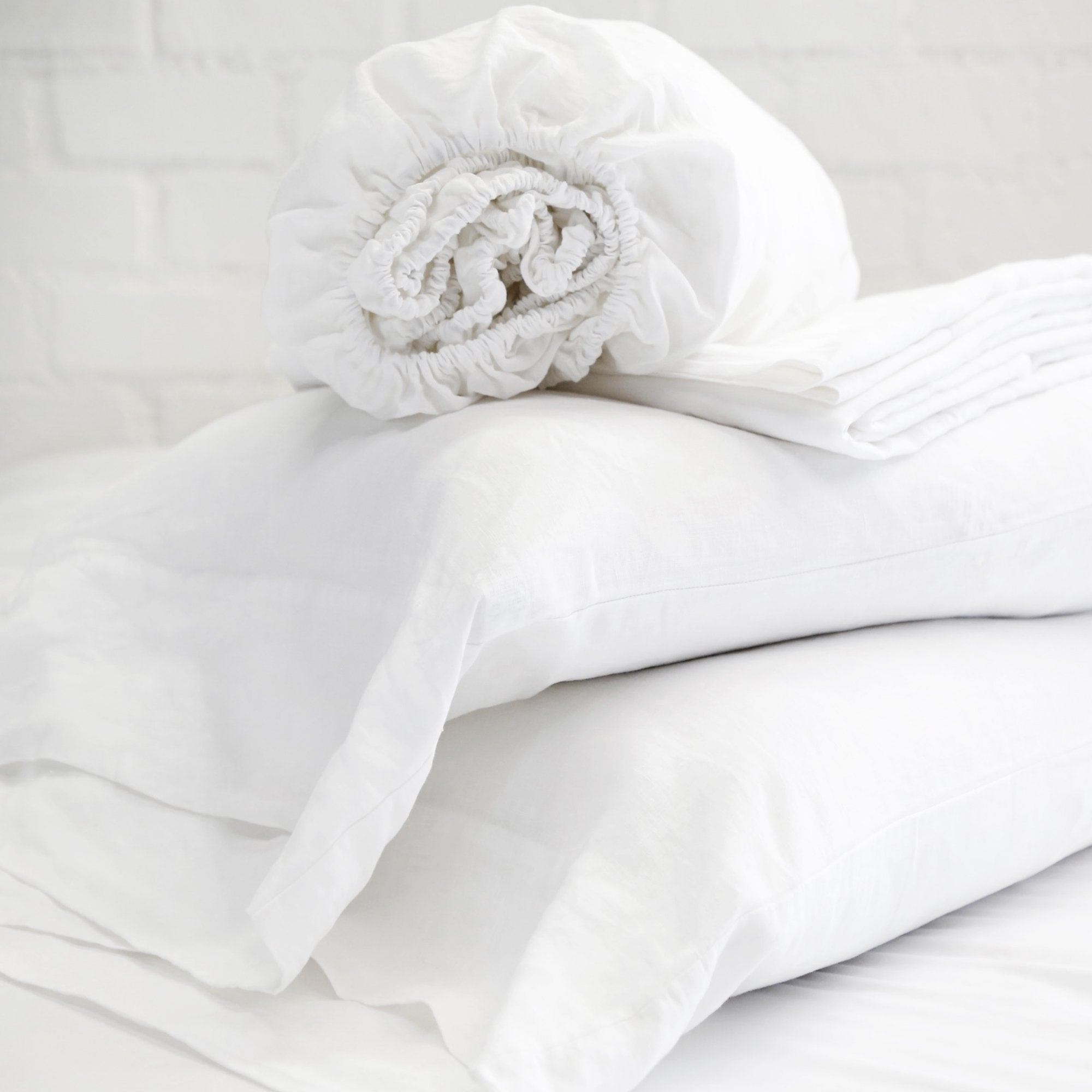 Pom Pom at Home - White Linen Sheet Sets | Fig Linens and Home
