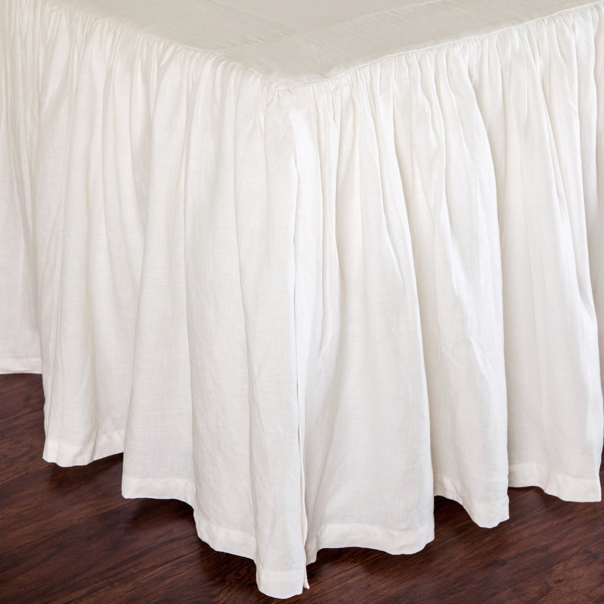 Pom Pom at Home - Cream Linen Gathered Bed Skirt | Fig Linens