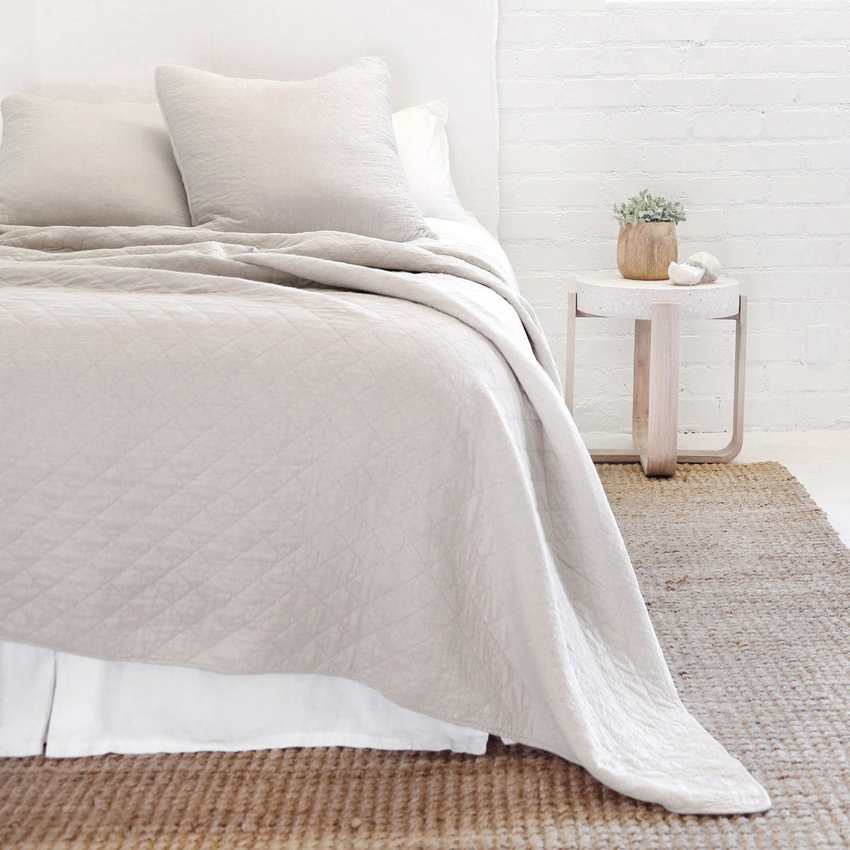 Pom Pom at Home - Huntington Taupe Coverlet Collection | Fig Linens