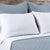 Fig Linens - Pom Pom at Home Bedding - Blue Coverlet and shams 