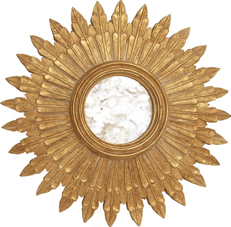 Santo Gold Starburst Mirror by Worlds Away | Fig Linens and Home