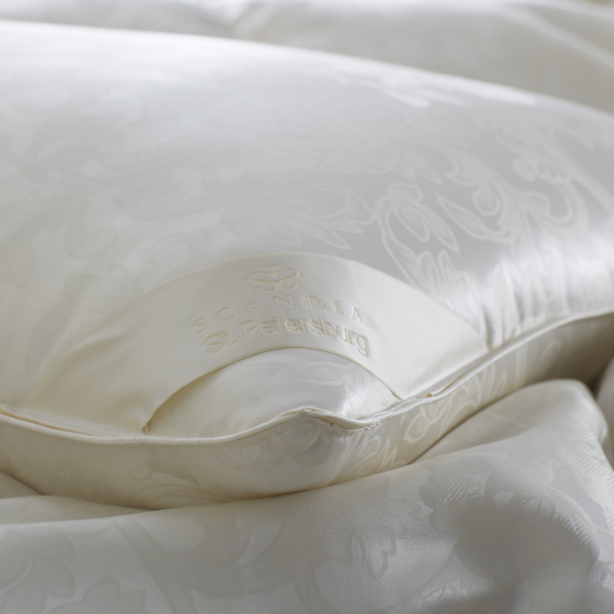 St. Petersburg White Goose Down Pillow by Scandia Home | Fig Linens