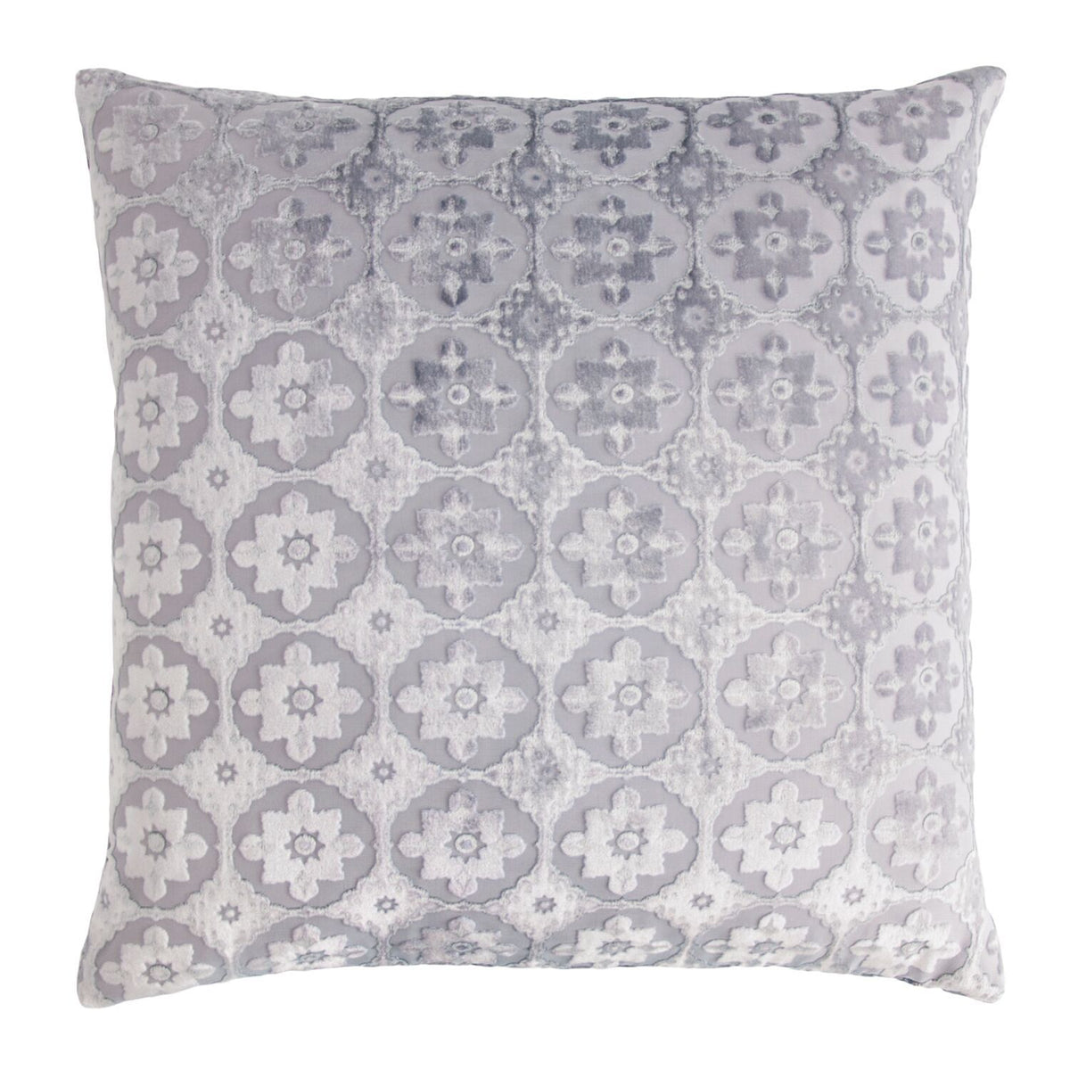 Small Moroccan Silver Gray Velvet Pillows by Kevin O&#39;Brien Studio | Fig Linens