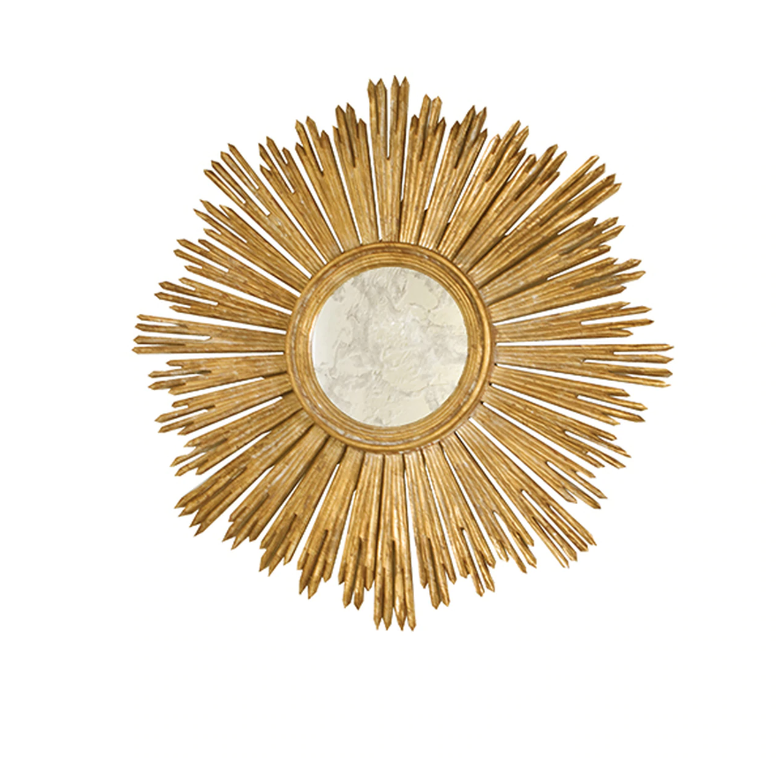 Margeaux Gold Starburst Mirror by Worlds Away | Fig Linens and Home