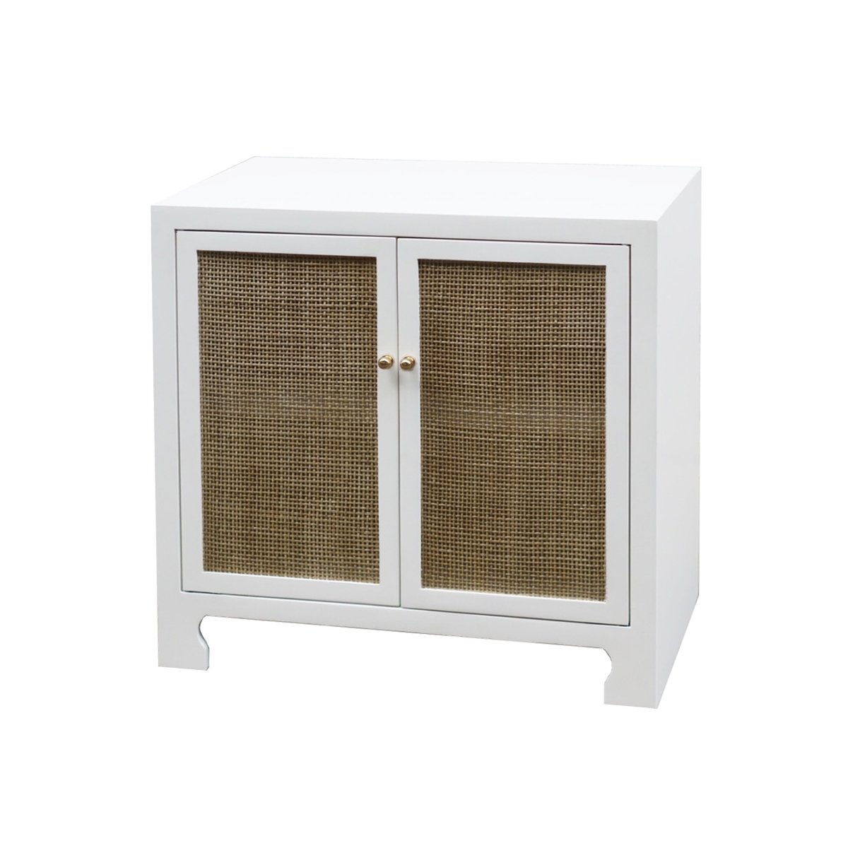 Side view - Alden White Cabinet by Worlds Away | Fig Linens and Home
