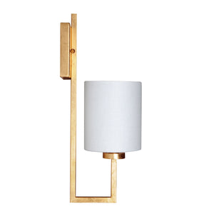 Fig Fine Linens and Home - Worlds Away Lighting - Beckham Gold Wall Sconce - Side View