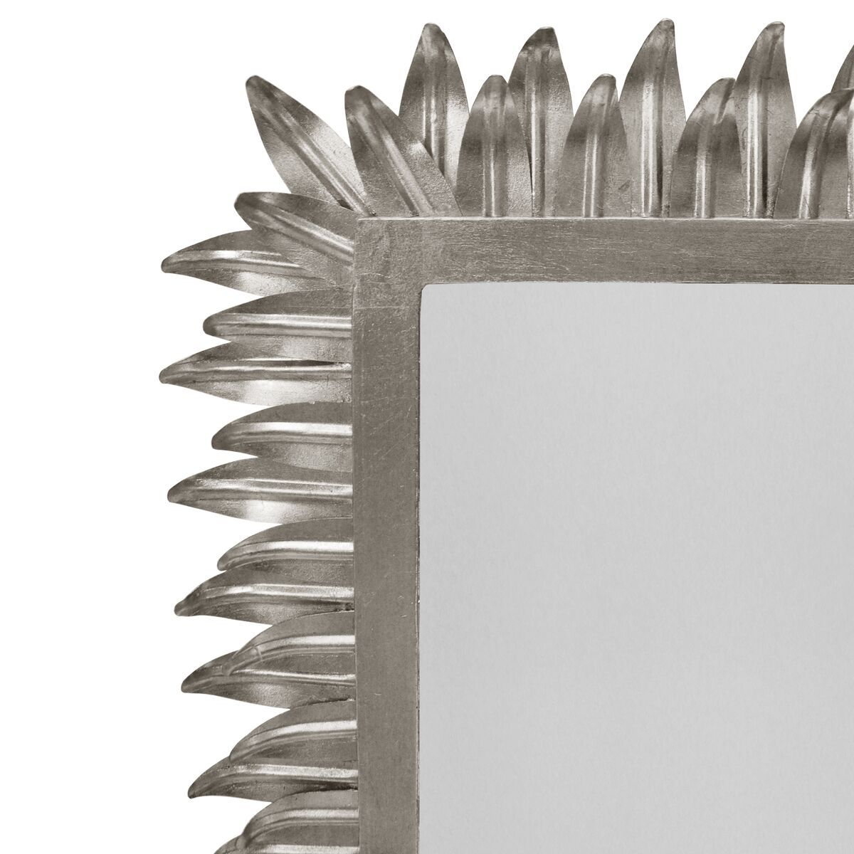Caesar Silver Rectangular Wall Mirror by Worlds Away | Fig Linens and Home
