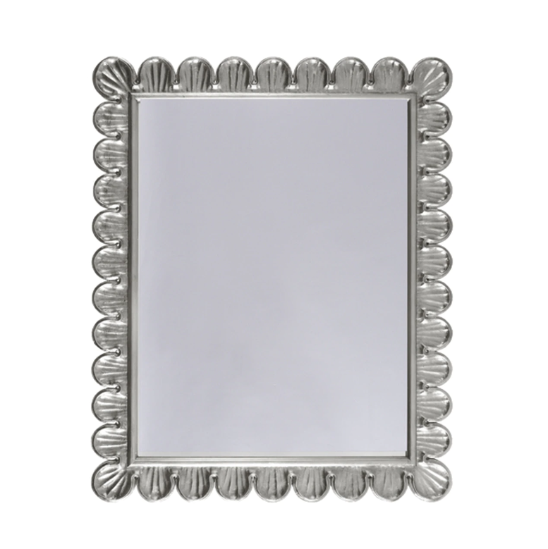 Eliza Large Silver Wall Mirror by Worlds Away | Fig Linens 