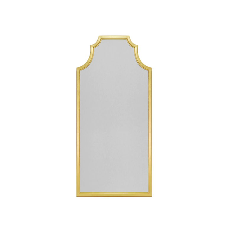 Finley Gold Wall Mirror by Worlds Away | Fig Linens