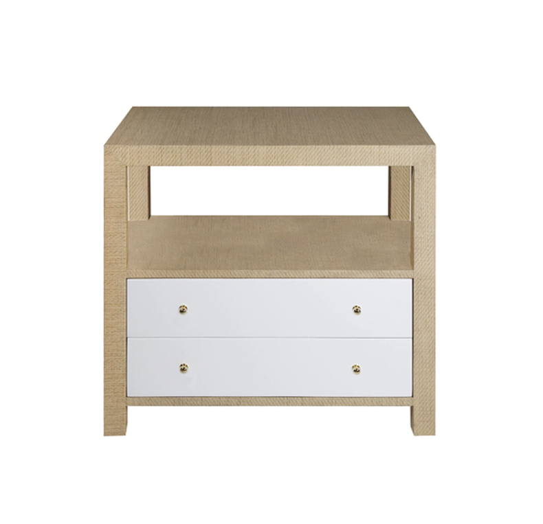 Side Table with 2 Drawers by Worlds Away | Fig Linens and Home