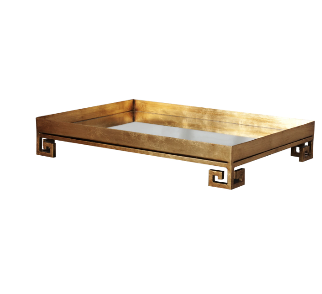 Julian Gold Tray by Worlds Away | Fig Linens and Home