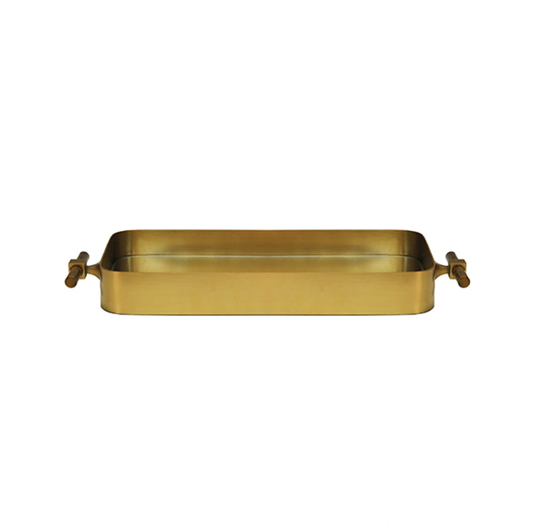 Klein Brass Tray by Worlds Away | Fig Linens and Home
